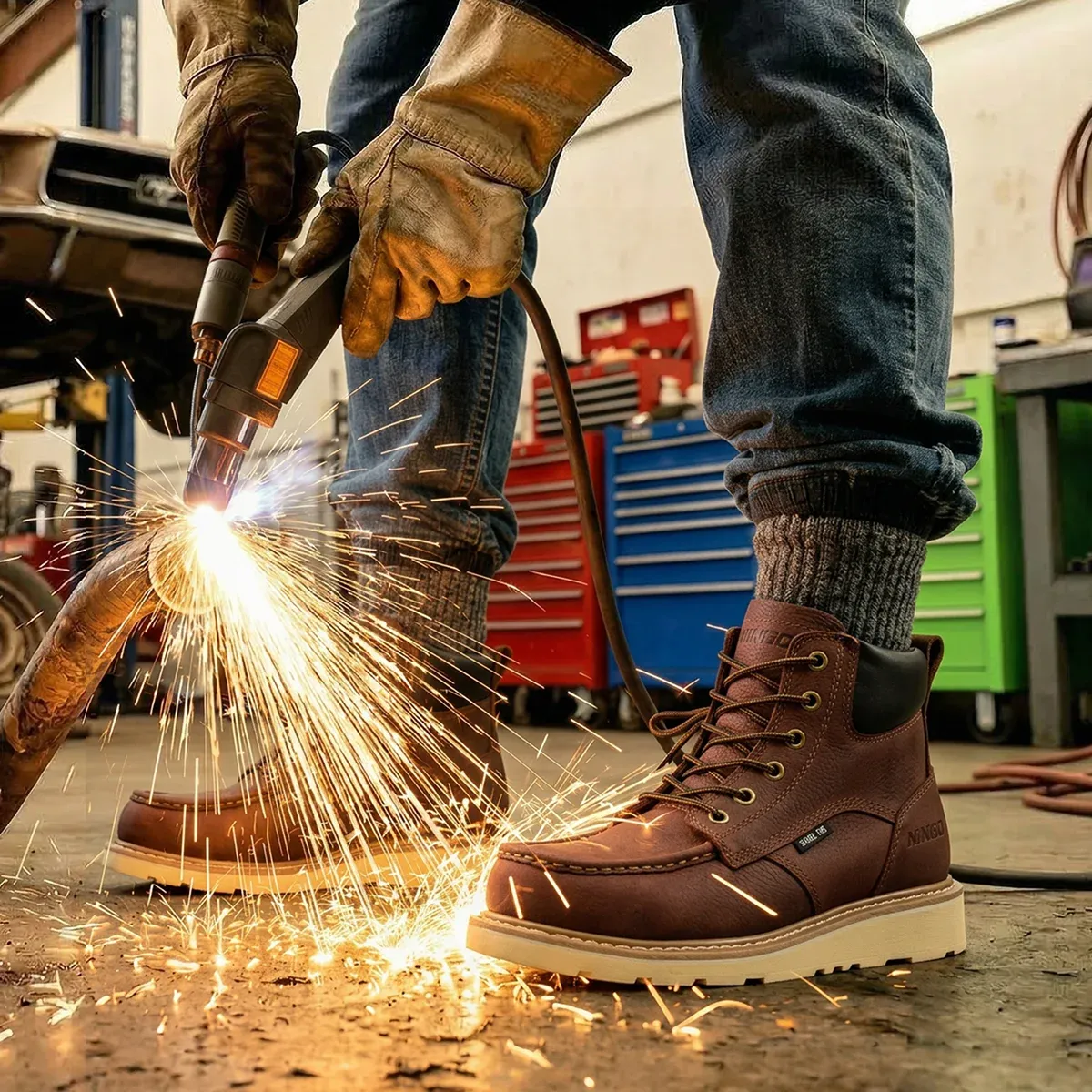 Men's Foundry Moc Toe Safety Work Boots image8 Men's Foundry Moc Toe Safety Work Boots image8