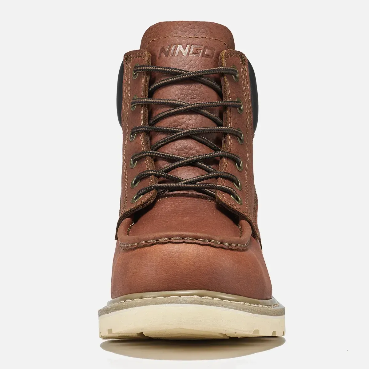 Men's Foundry Moc Toe Safety Work Boots Tan image4