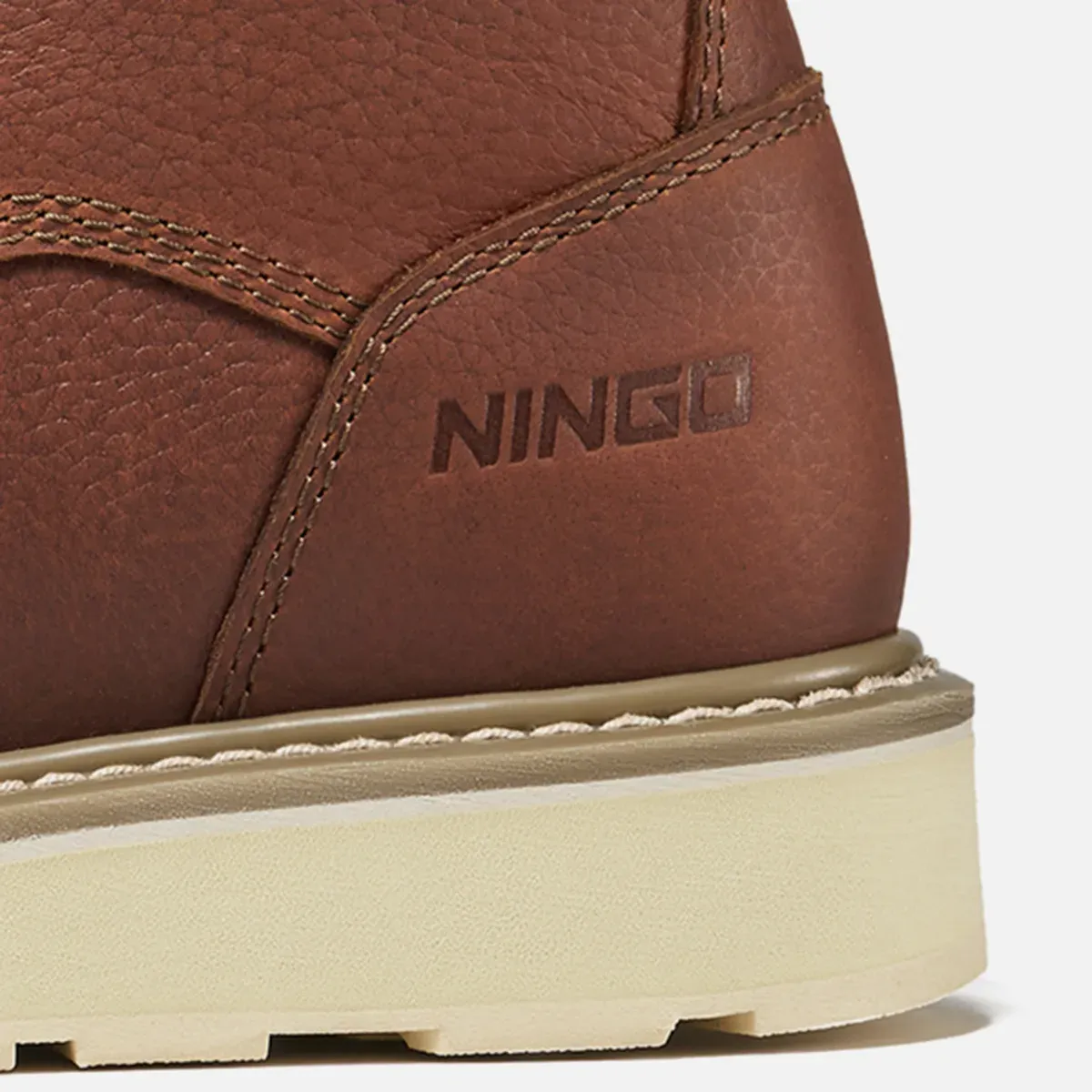 Men's Foundry Moc Toe Safety Work Boots Tan image6