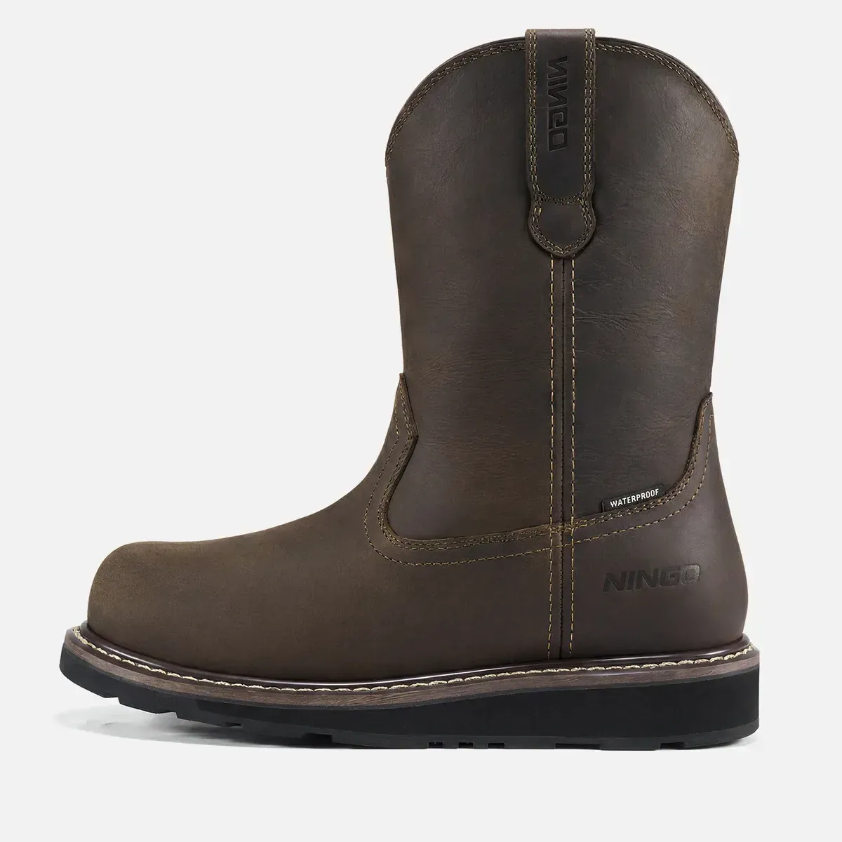 Men's HeritageWelt Wellington Safety Boots Brown image2