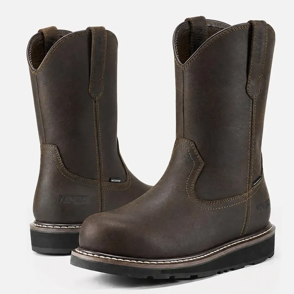 Men's HeritageWelt Wellington Safety Boots Brown image7