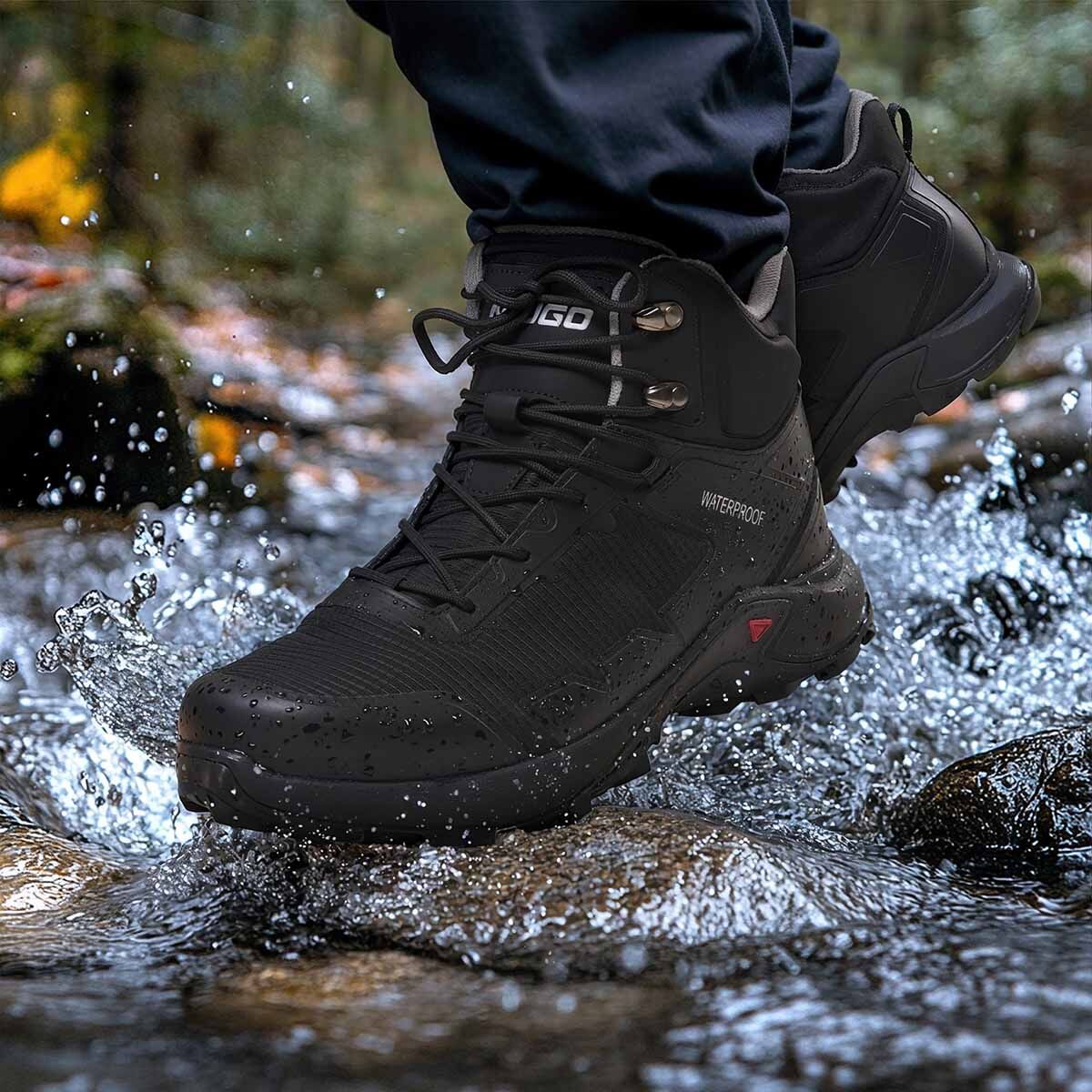 Men's Waterproof Hiking Boots Black image6
