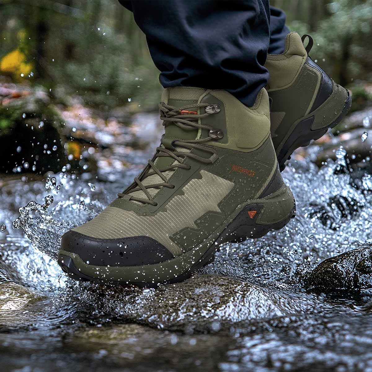 Men's Waterproof Hiking Boots Green image6