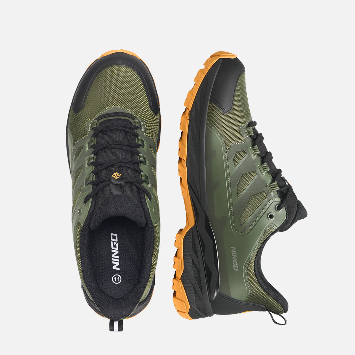 Men's Waterproof Hiking Shoes Green image7