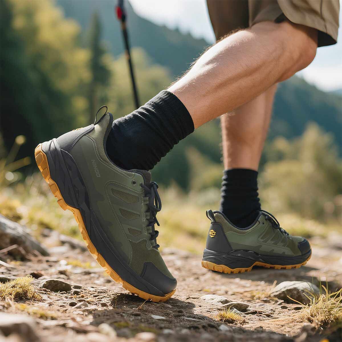 Men's Waterproof Hiking Shoes Green image8