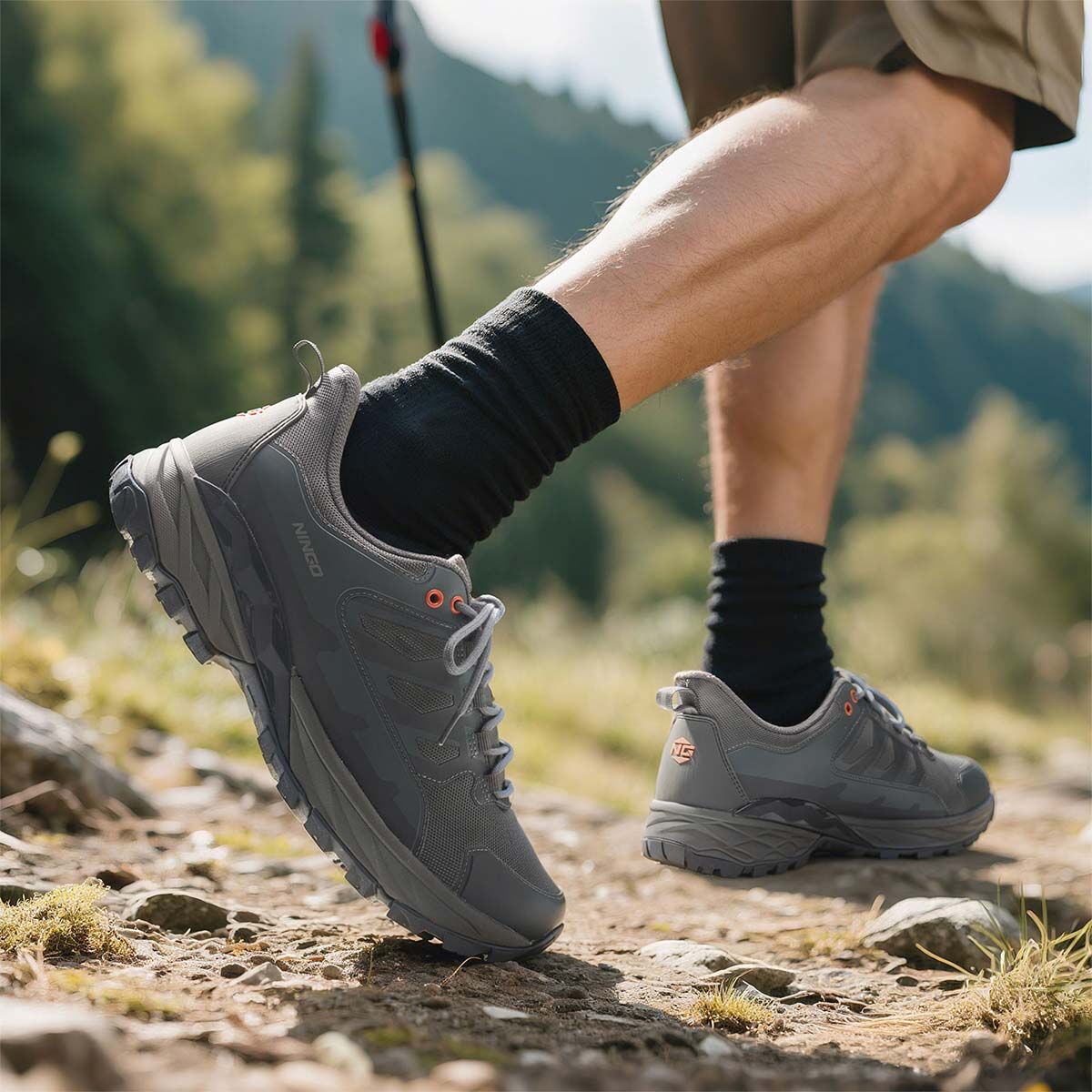 Men's Waterproof Hiking Shoes Grey image8