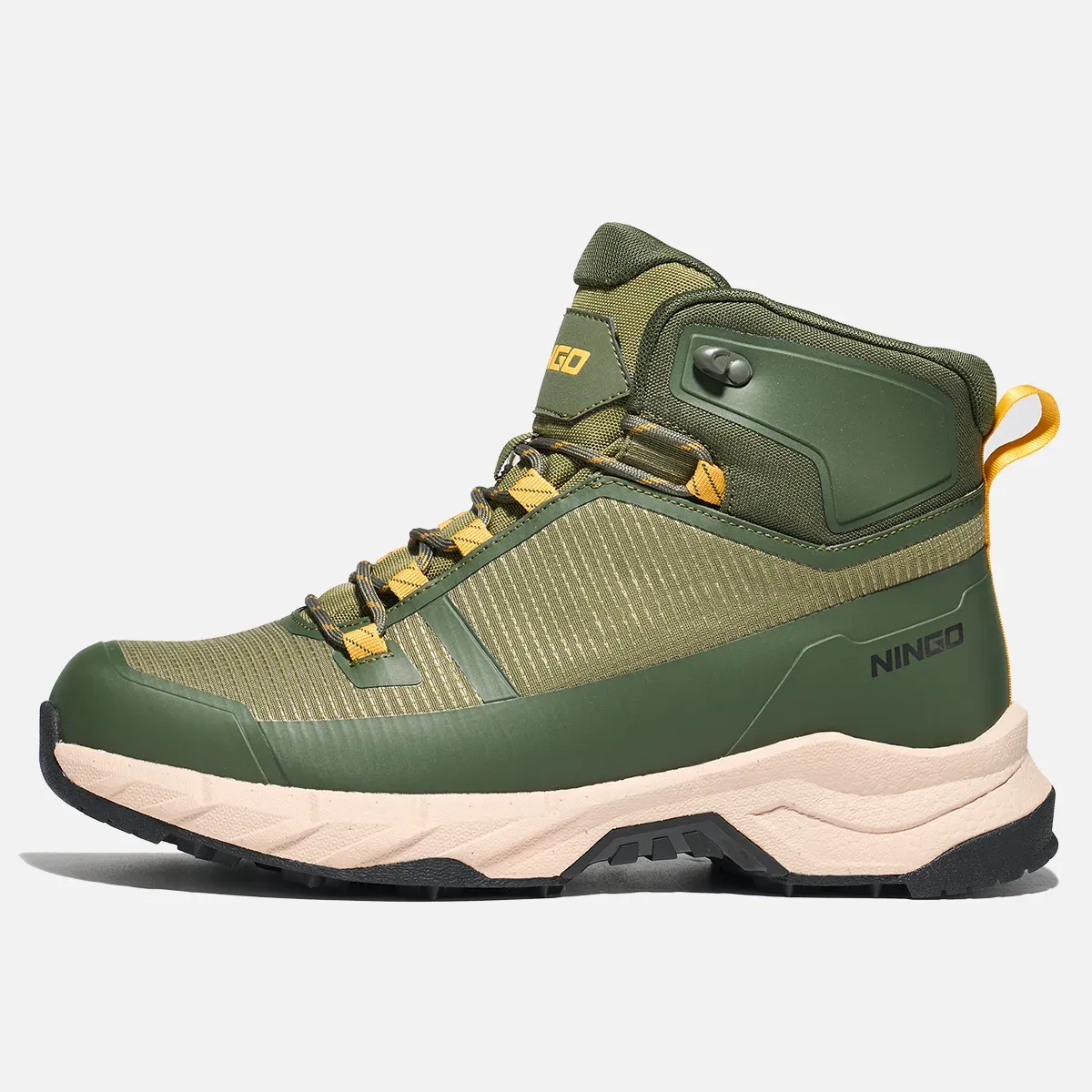 Men's CloudStride Waterproof Hiking Shoes Green image2
