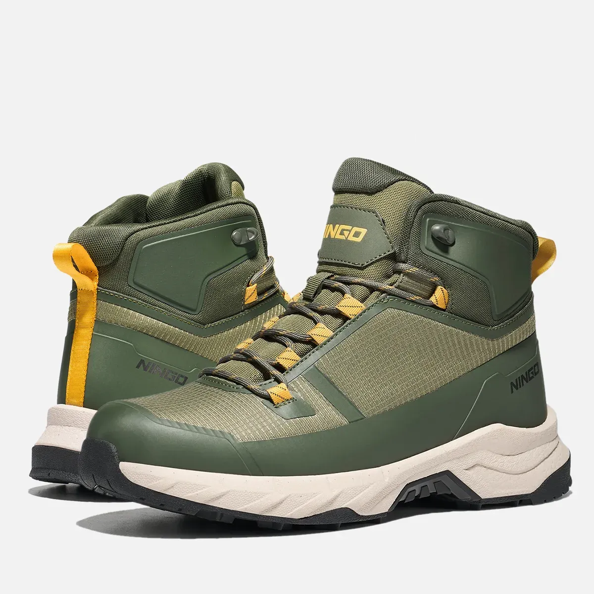 Men's CloudStride Waterproof Hiking Shoes Green image6