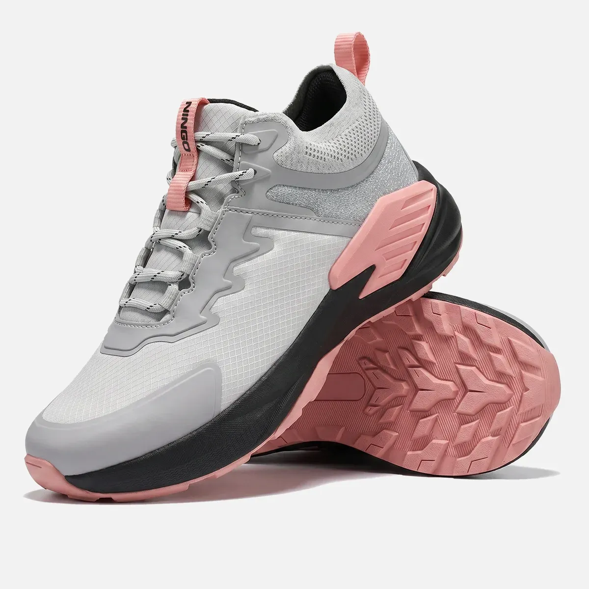 Women's WanderLite Waterproof Hiking Shoes Grey image5