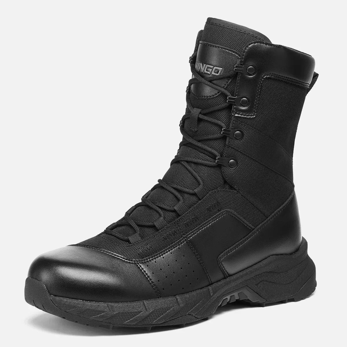 Men's AeroBounce Lightweight Tactical Boots Black image1 Men's AeroBounce Lightweight Tactical Boots Black image1