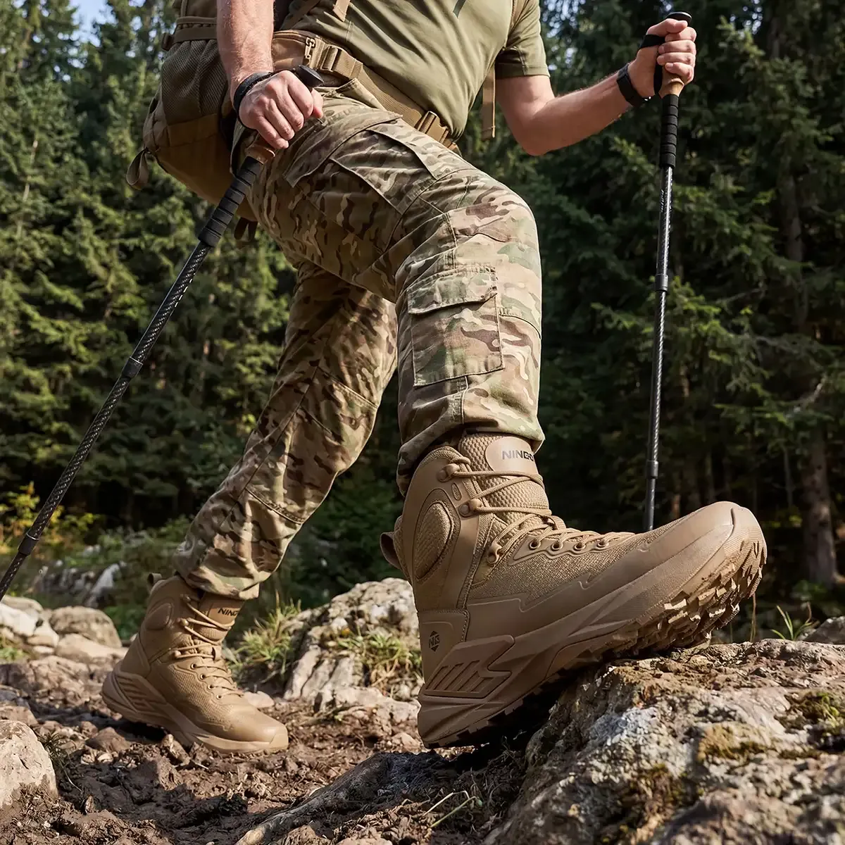 Men's Traverse Waterproof Tactical Boots Brown image7