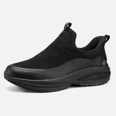 Men's Nimbus Slip-On Waterproof Shoes Black Hospital and lab image1