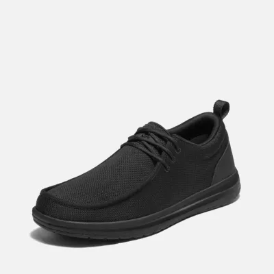 Men's HydroShield Moc-Toe Work Shoes Black Waterproof image1