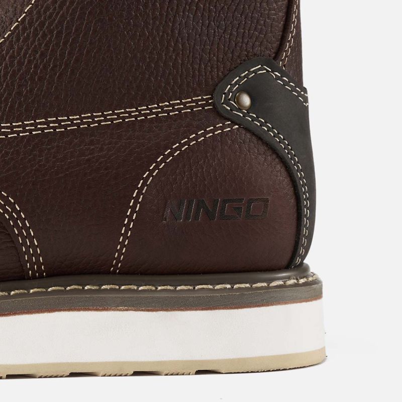 Men's Moc Toe Safety Boots Brown image6 Men's Moc Toe Safety Boots Brown image6