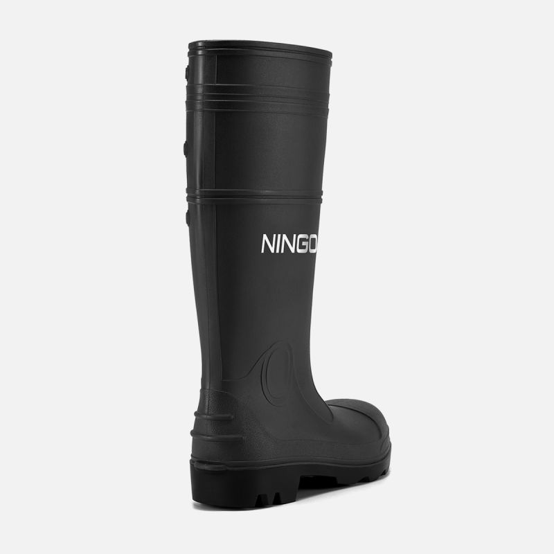 Men's Steel Toe Rain Boots Black image5 Men's Steel Toe Rain Boots Black image5