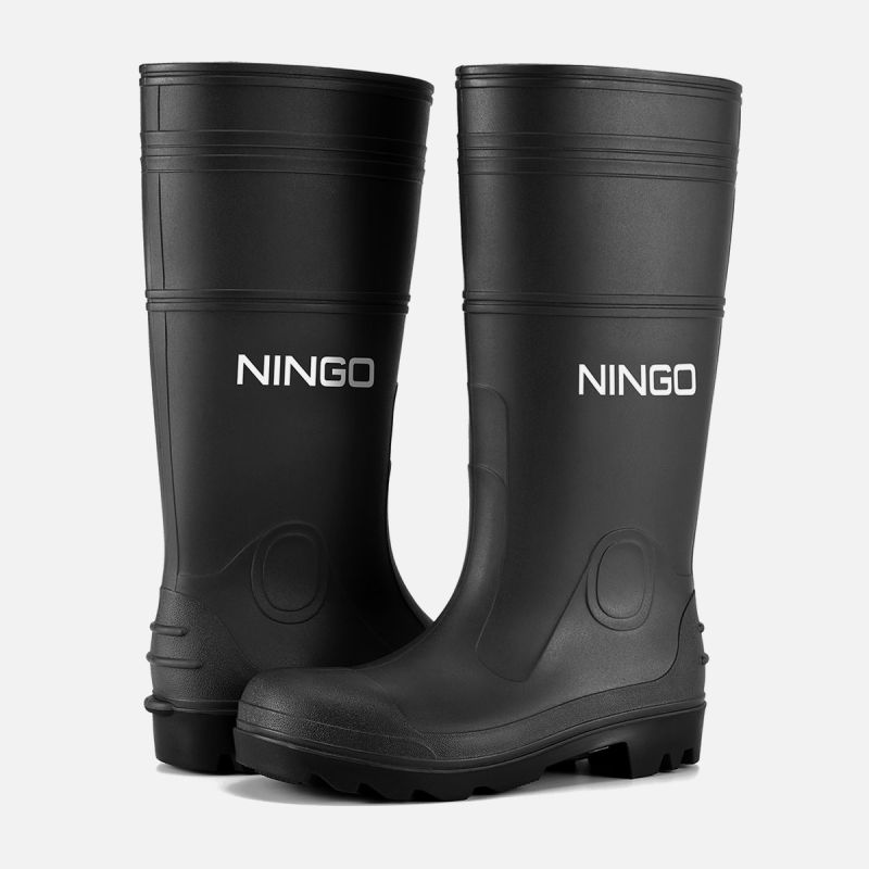 Men's Steel Toe Rain Boots Black image7 Men's Steel Toe Rain Boots Black image7