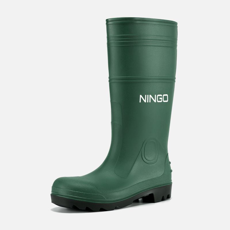 Men's Steel Toe Rain Boots Green image1 Men's Steel Toe Rain Boots Green image1