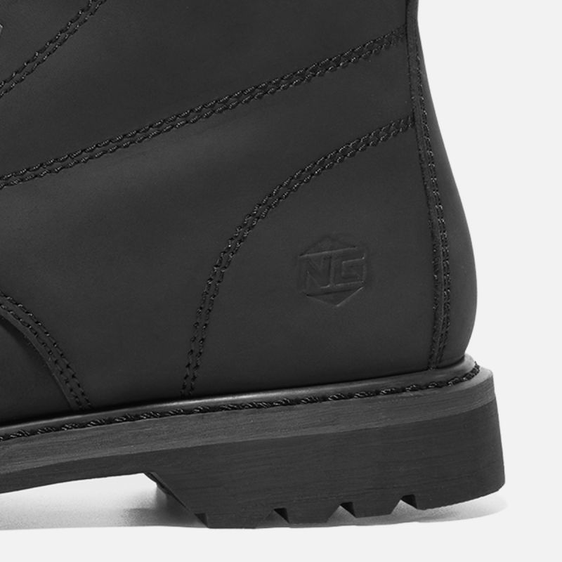 Men's TitanGuard Leather Martin Boots Black image6 Men's TitanGuard Leather Martin Boots Black image6