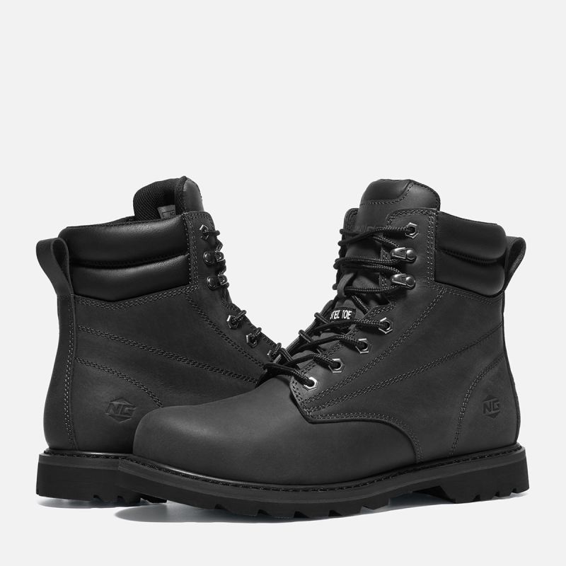 Men's TitanGuard Leather Martin Boots Black image7 Men's TitanGuard Leather Martin Boots Black image7
