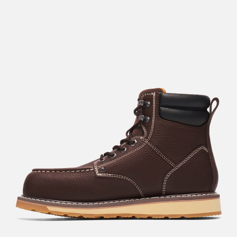 Men's AnkleGuard Work Shoes Brown image2 Men's AnkleGuard Work Shoes Brown image2