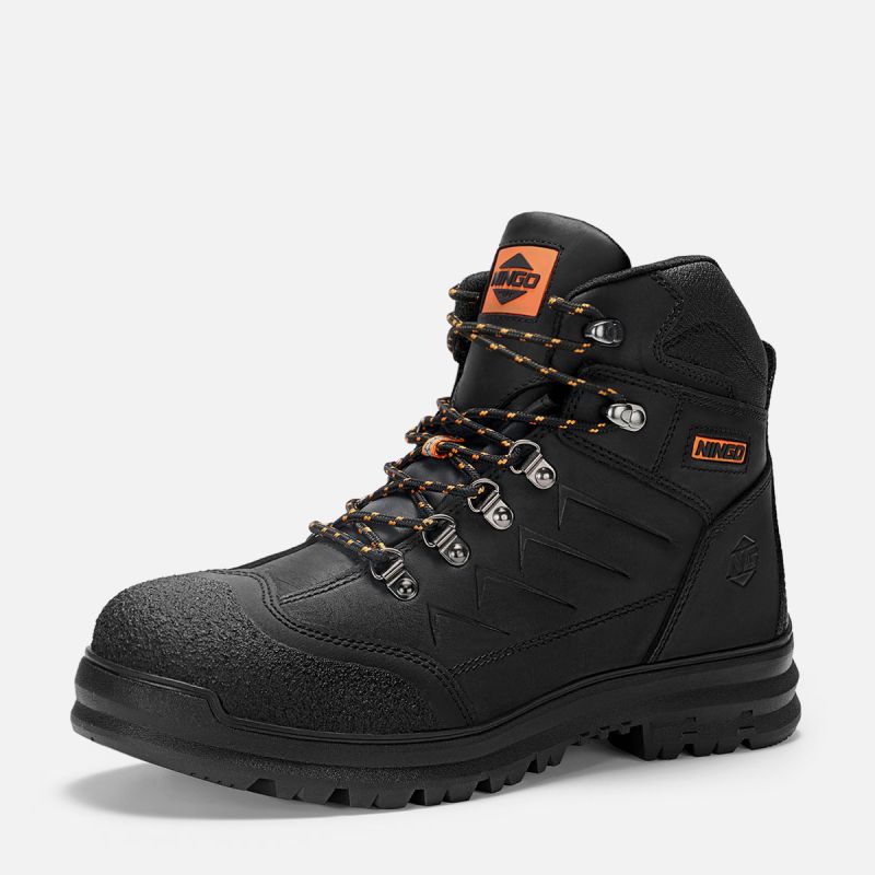 Men's TitanGuard Steel Toe Safety Boots Black image1 Men's TitanGuard Steel Toe Safety Boots Black image1