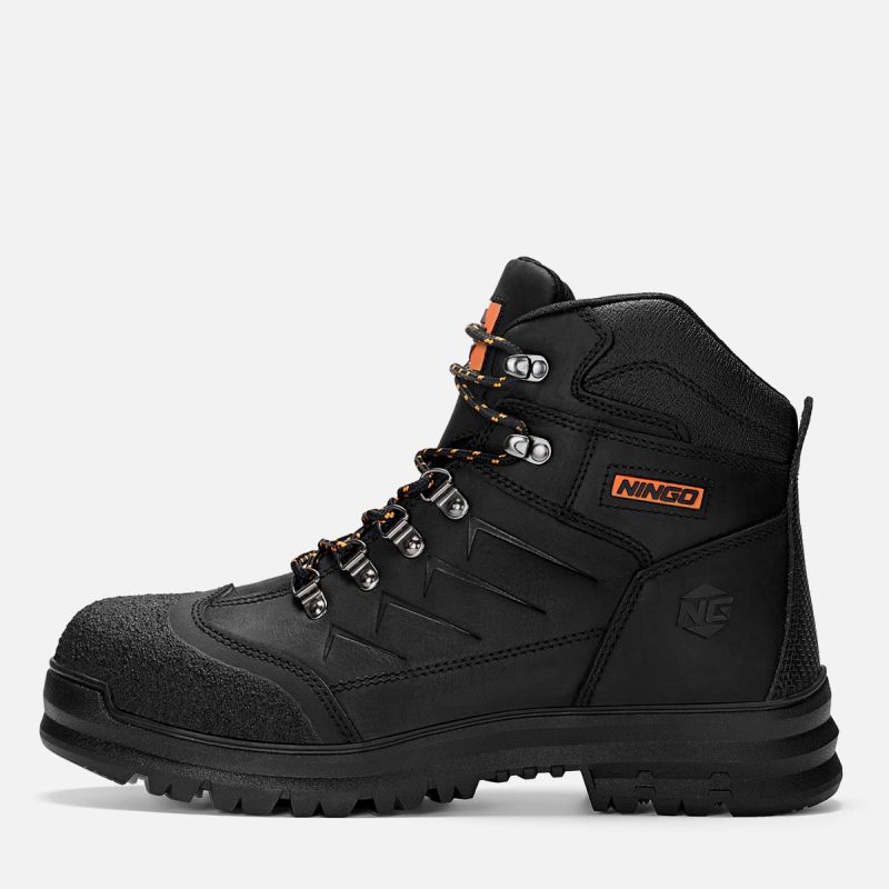 Men's TitanGuard Steel Toe Safety Boots Black image2 Men's TitanGuard Steel Toe Safety Boots Black image2