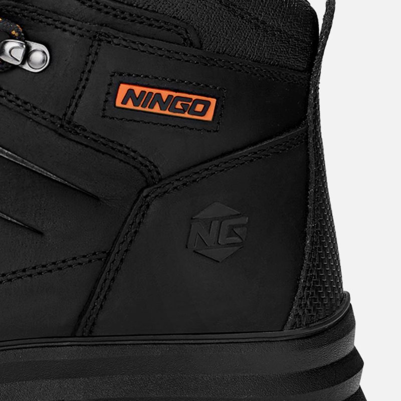 Men's TitanGuard Steel Toe Safety Boots Black image6 Men's TitanGuard Steel Toe Safety Boots Black image6