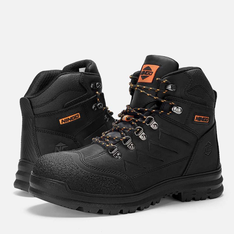 Men's TitanGuard Steel Toe Safety Boots Black image7 Men's TitanGuard Steel Toe Safety Boots Black image7
