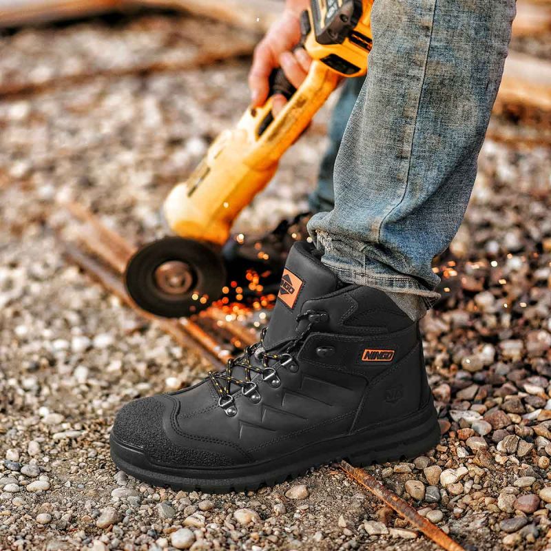 Men's TitanGuard Steel Toe Safety Boots Black image8 Men's TitanGuard Steel Toe Safety Boots Black image8
