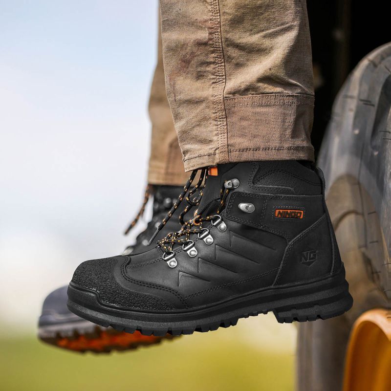 Men's TitanGuard Steel Toe Safety Boots Black image9 Men's TitanGuard Steel Toe Safety Boots Black image9