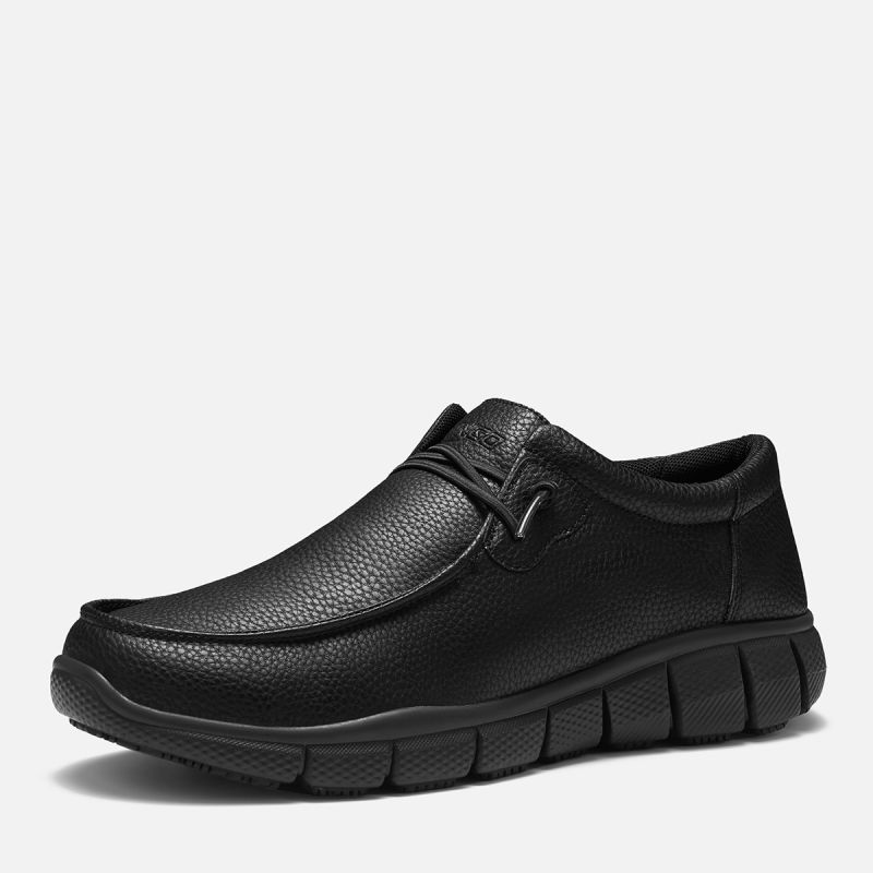 Men's Waterproof Slip-resistant Work Shoes Black image1 Men's Waterproof Slip-resistant Work Shoes Black image1