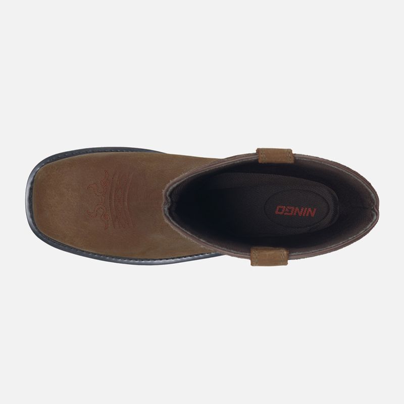 Men's Western Waterproof Steel Toe Boots image3 Men's Western Waterproof Steel Toe Boots image3