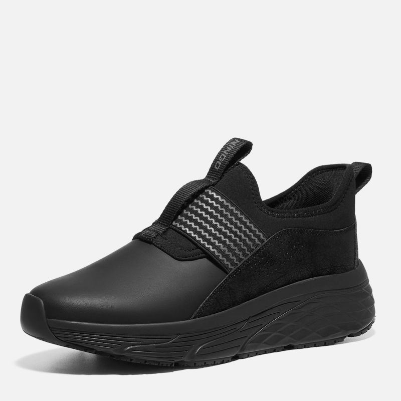 Men's Slip-on Waterproof Work Shoes Black image1 Men's Slip-on Waterproof Work Shoes Black image1