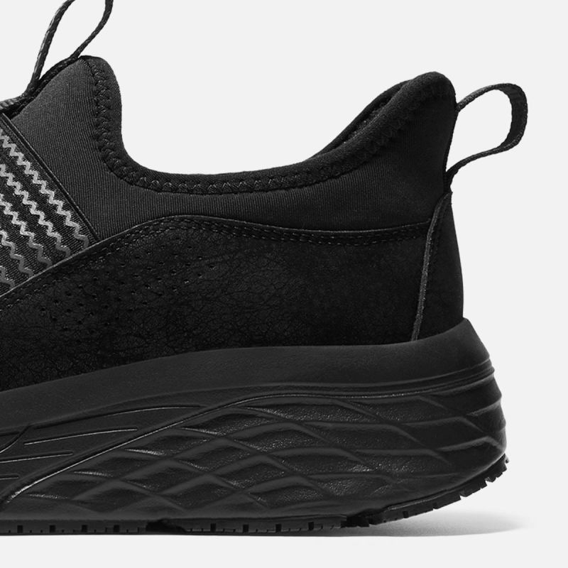 Men's Slip-on Waterproof Work Shoes Black image5 Men's Slip-on Waterproof Work Shoes Black image5