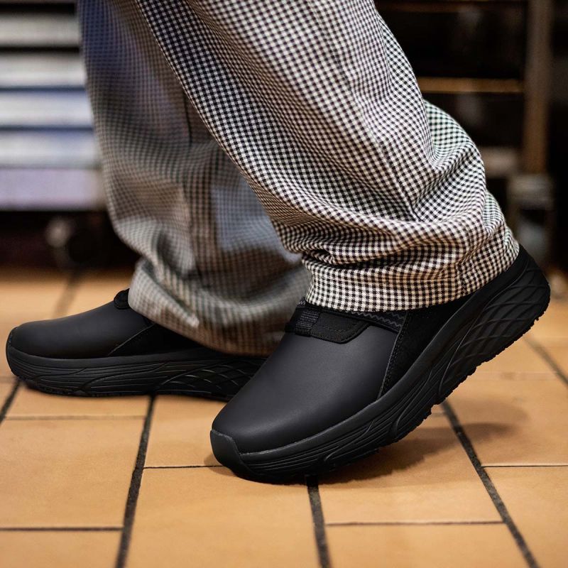 Men's Slip-on Waterproof Work Shoes Black image8 Men's Slip-on Waterproof Work Shoes Black image8