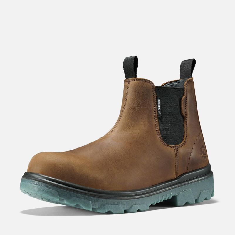 Men's HeritageForge Chelsea Safety Boots Brown image1 Men's HeritageForge Chelsea Safety Boots Brown image1