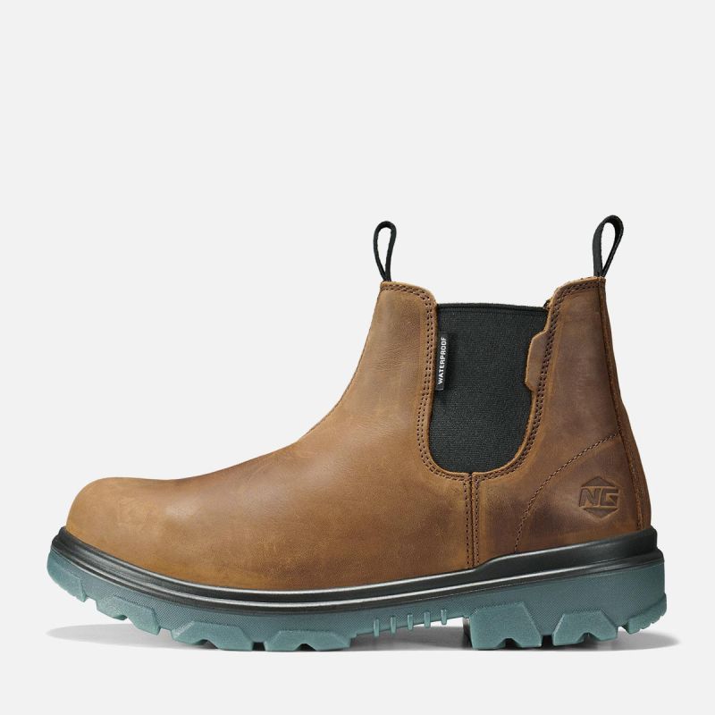 Men's HeritageForge Chelsea Safety Boots Brown image2 Men's HeritageForge Chelsea Safety Boots Brown image2
