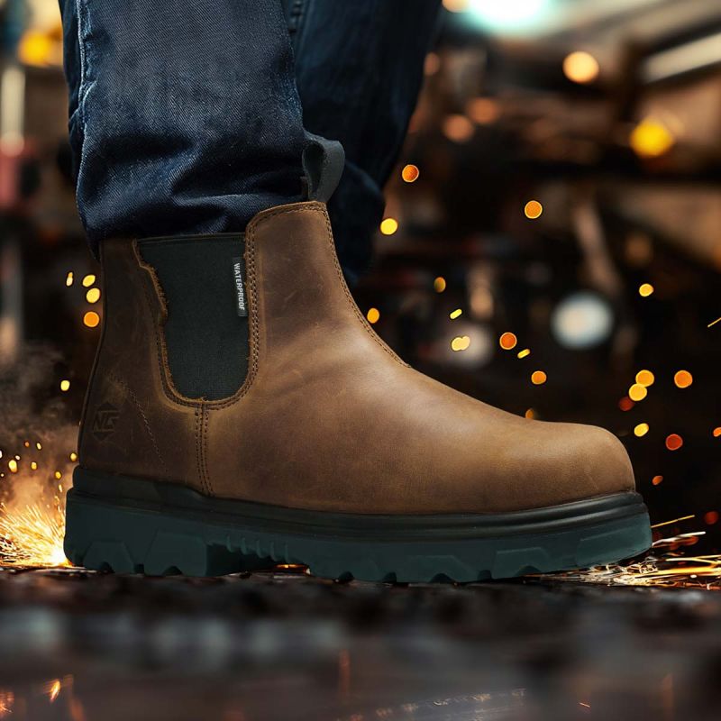 Men's HeritageForge Chelsea Safety Boots Brown image8 Men's HeritageForge Chelsea Safety Boots Brown image8