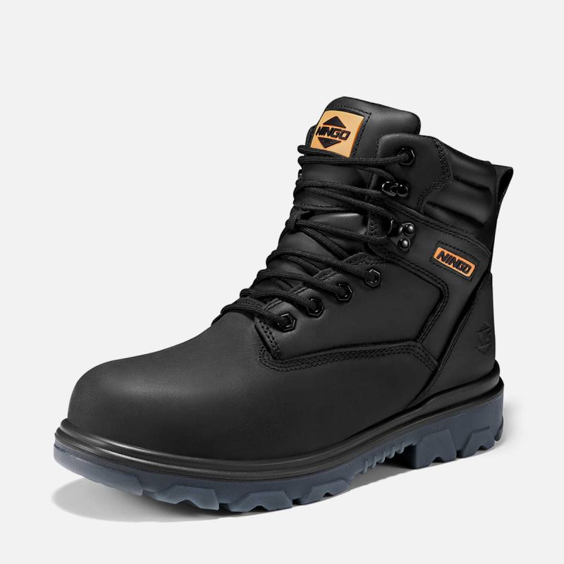 Men's TitanGuard Leather Safety Boots Black image1 Men's TitanGuard Leather Safety Boots Black image1