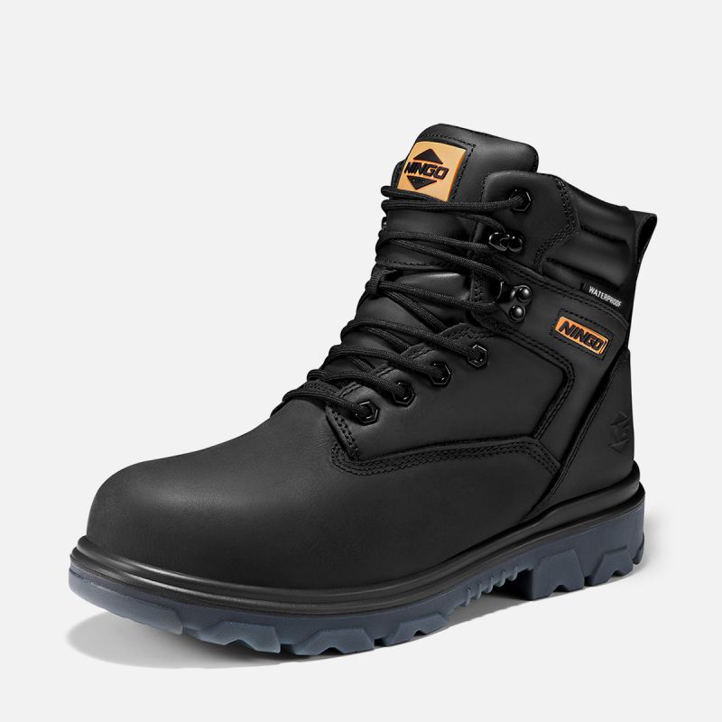 Men's TitanGuard Leather Safety Boots Black image2 Men's TitanGuard Leather Safety Boots Black image2
