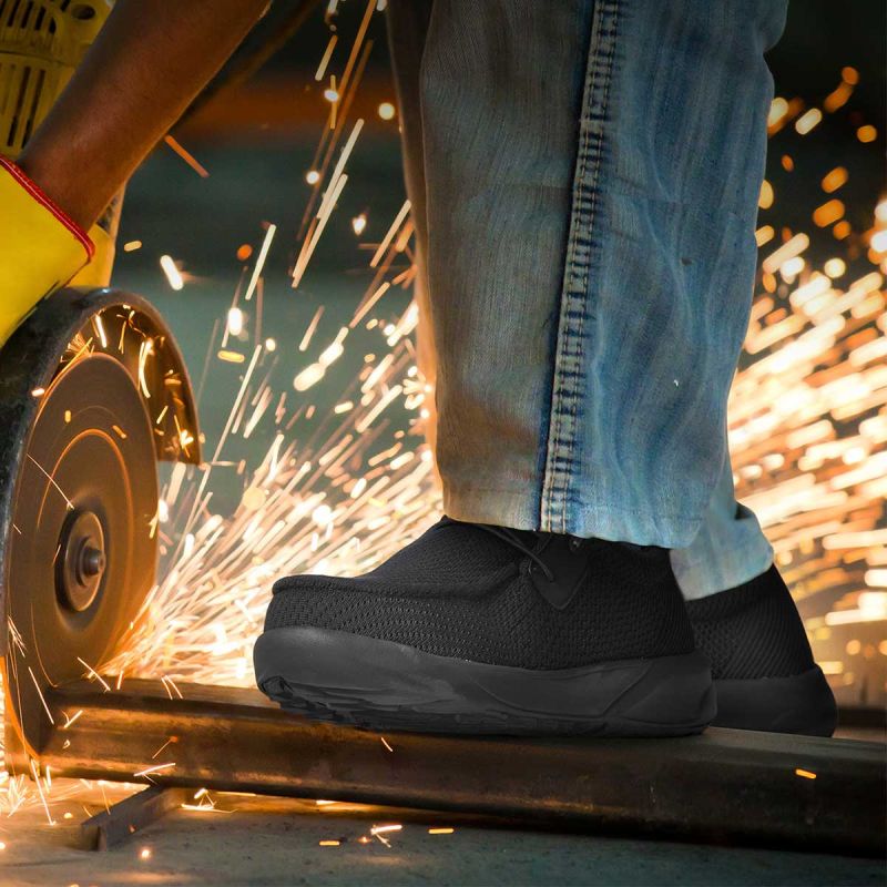 Men's Slip-on Safety Shoes Black image8 Men's Slip-on Safety Shoes Black image8