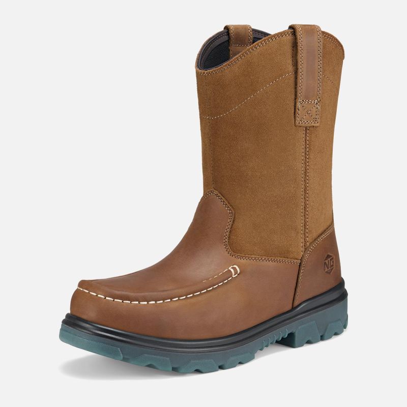 Men's Moc Toe Wellington Boots Camel image1 Men's Moc Toe Wellington Boots Camel image1