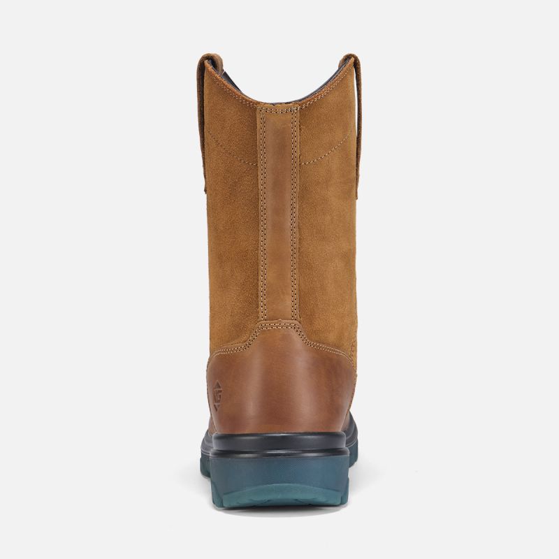 Men's Moc Toe Wellington Boots Camel image5 Men's Moc Toe Wellington Boots Camel image5