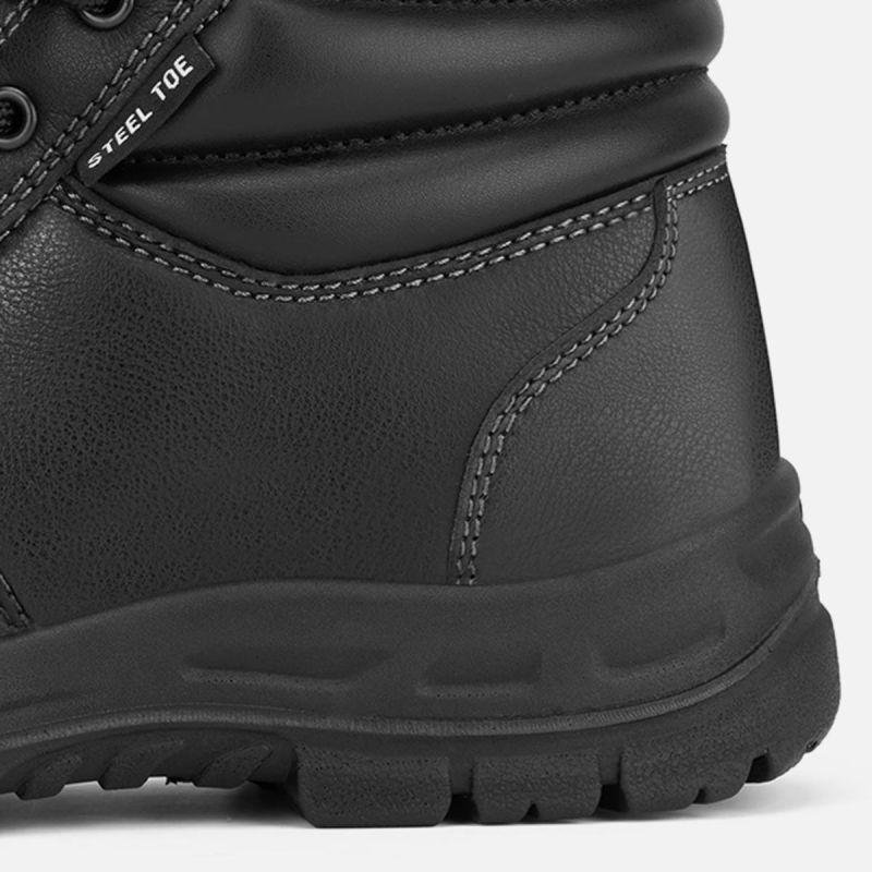Men's Steel Toe Work Boots Black image6 Men's Steel Toe Work Boots Black image6